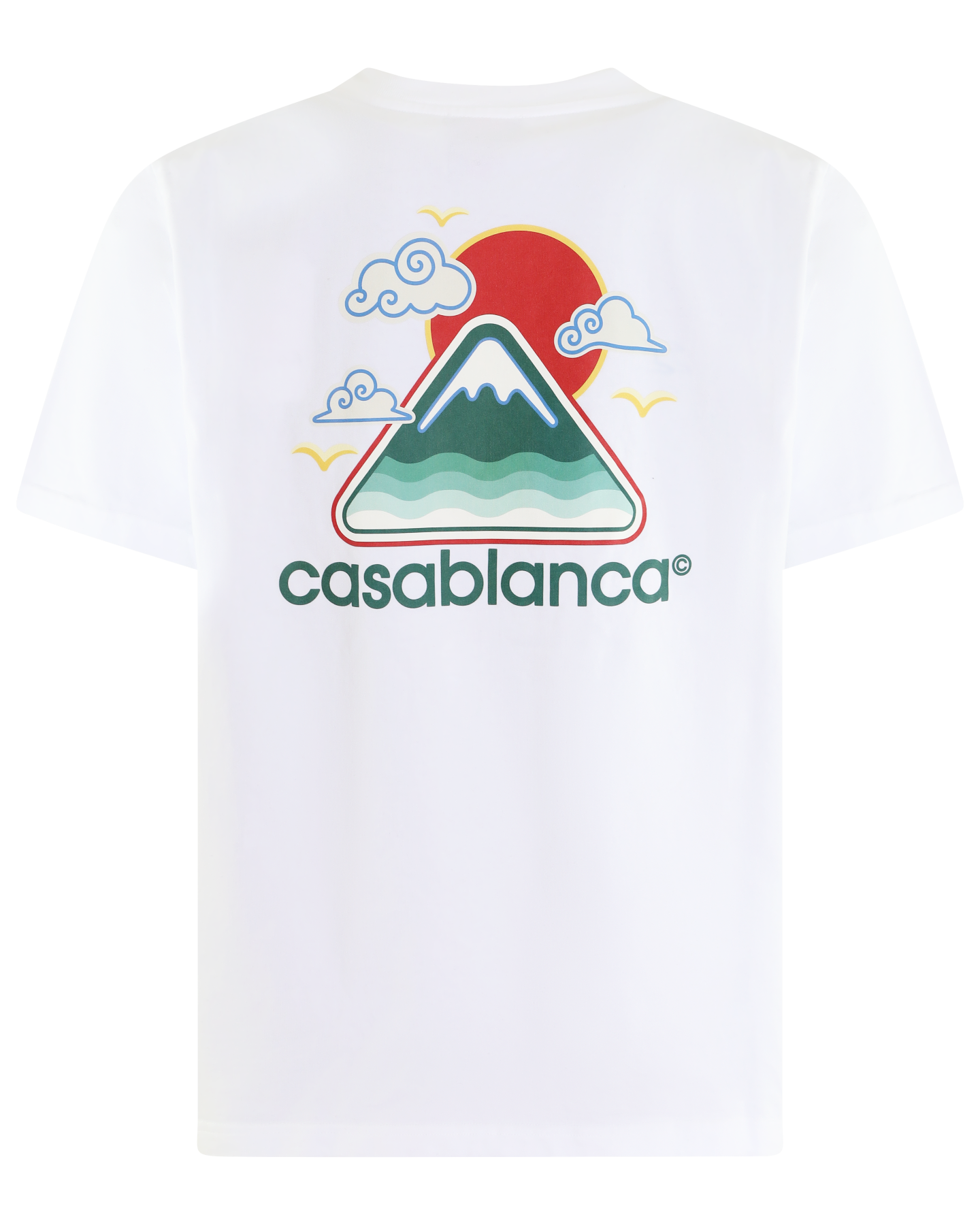 Heren Montagne Ondulée T-Shirt Wit