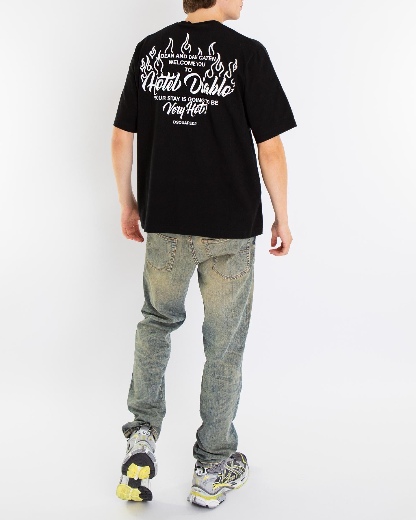 Heren Hotel Diablo T-Shirt Zwart