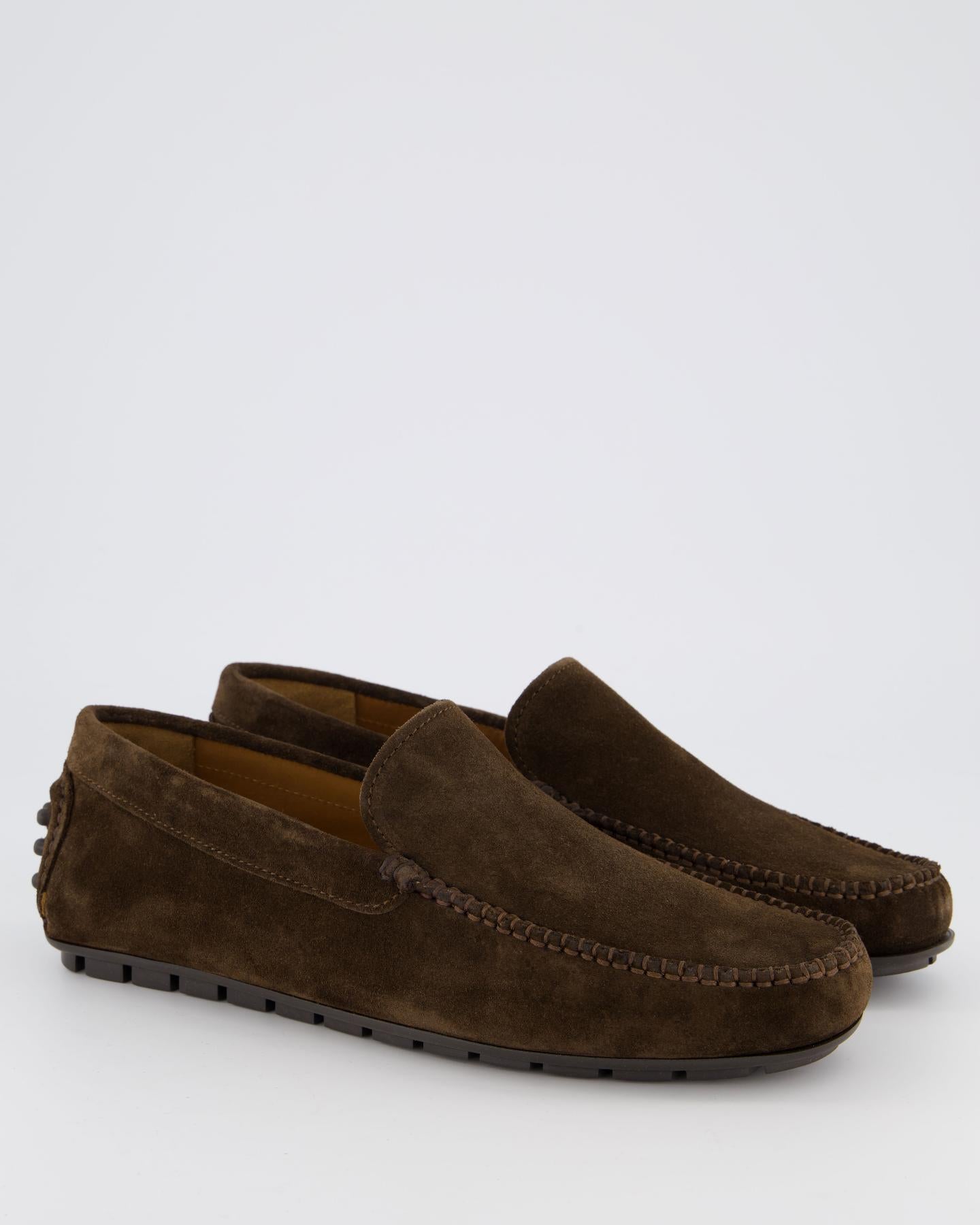 Heren Driver Loafer Bruin