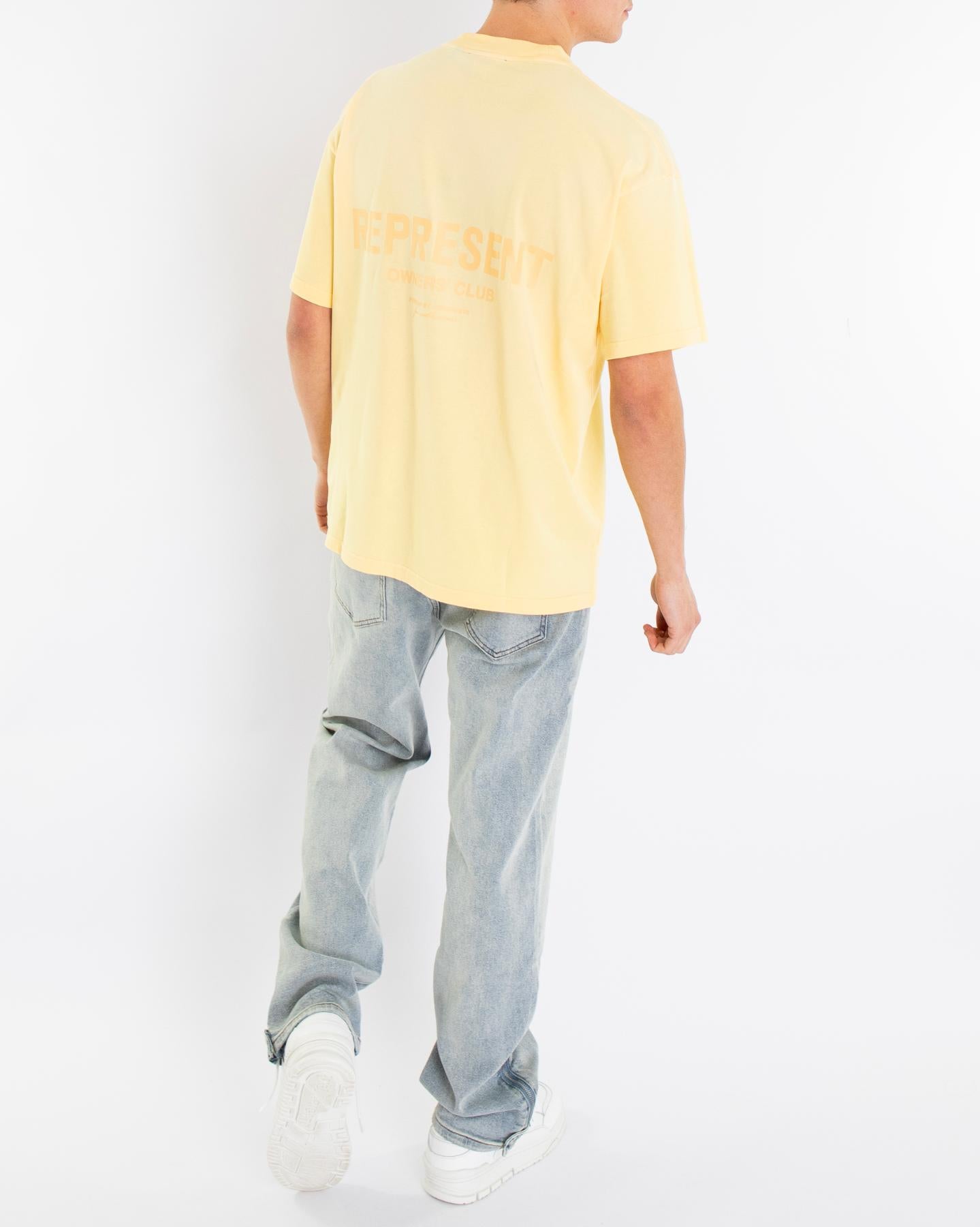 Heren Owners Club T-Shirt Geel