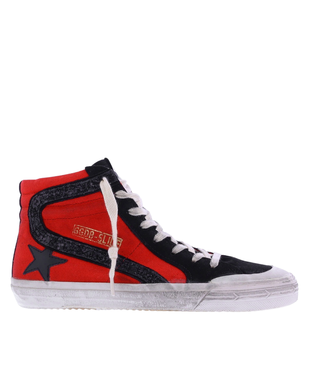 Dames Slide Sneaker Rood/Zwart