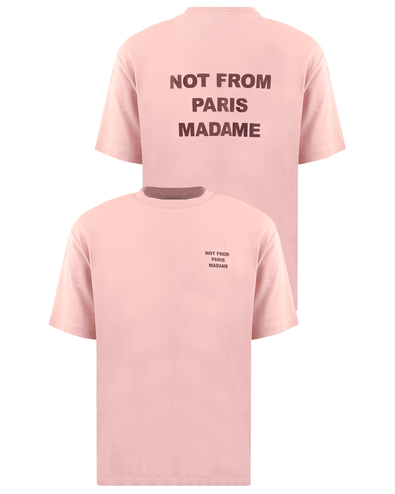 Heren Le T-Shirt Slogan Roze