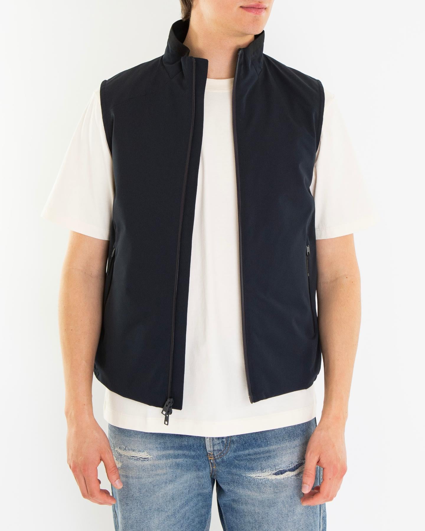 Heren Two Layers Sailing Vest Blauw