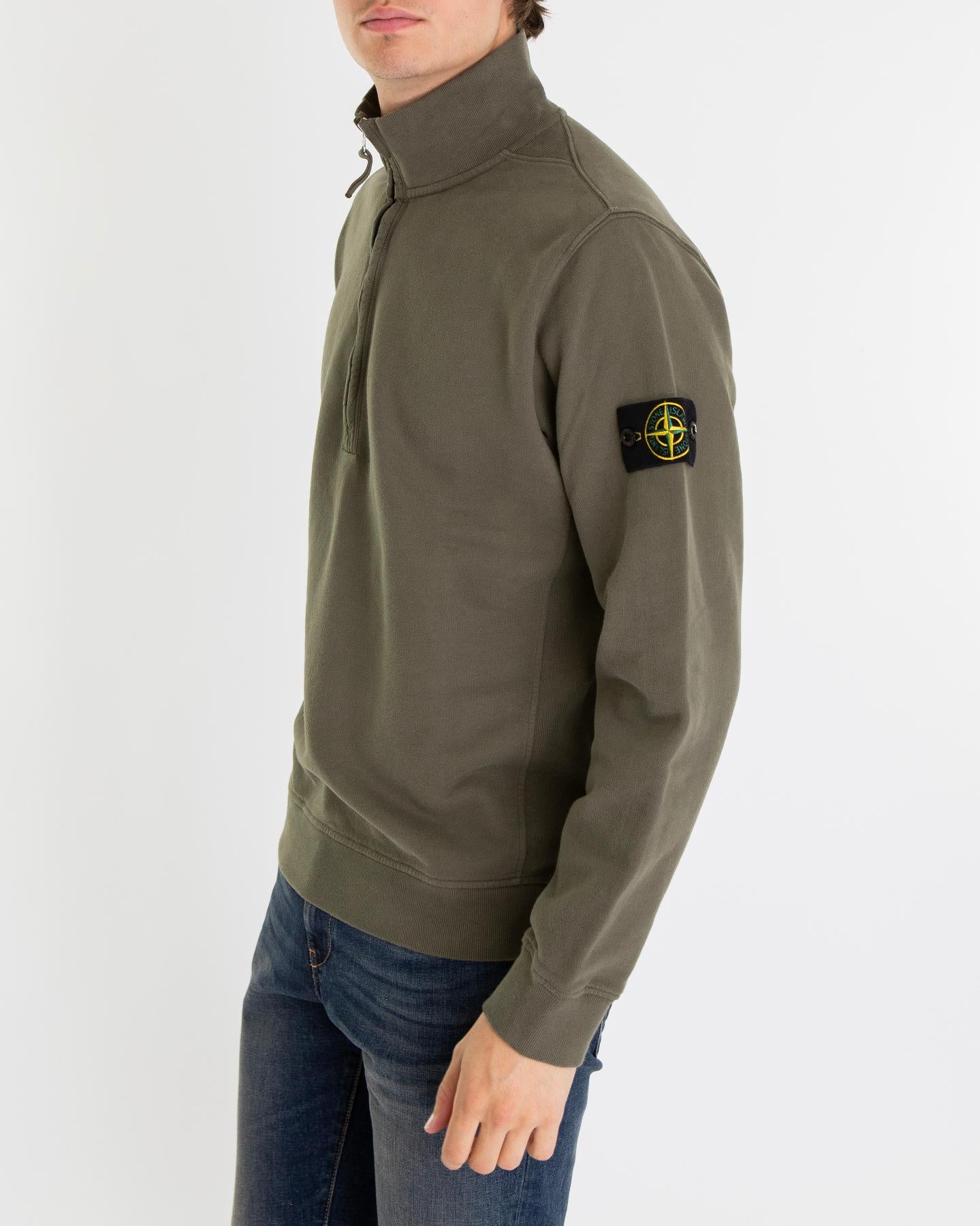 Heren Half Zip Sweater Groen
