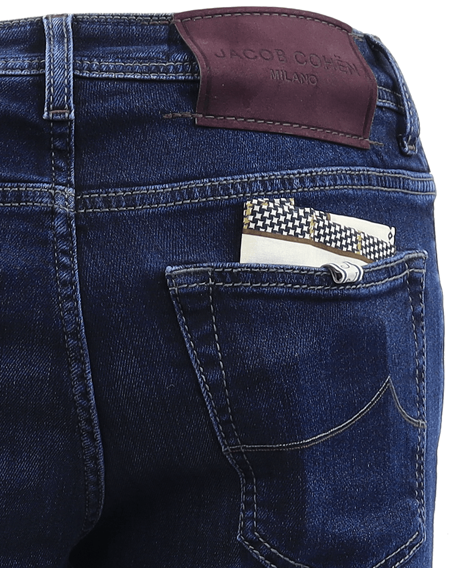 Heren Nick Slim Fit Jeans Blauw