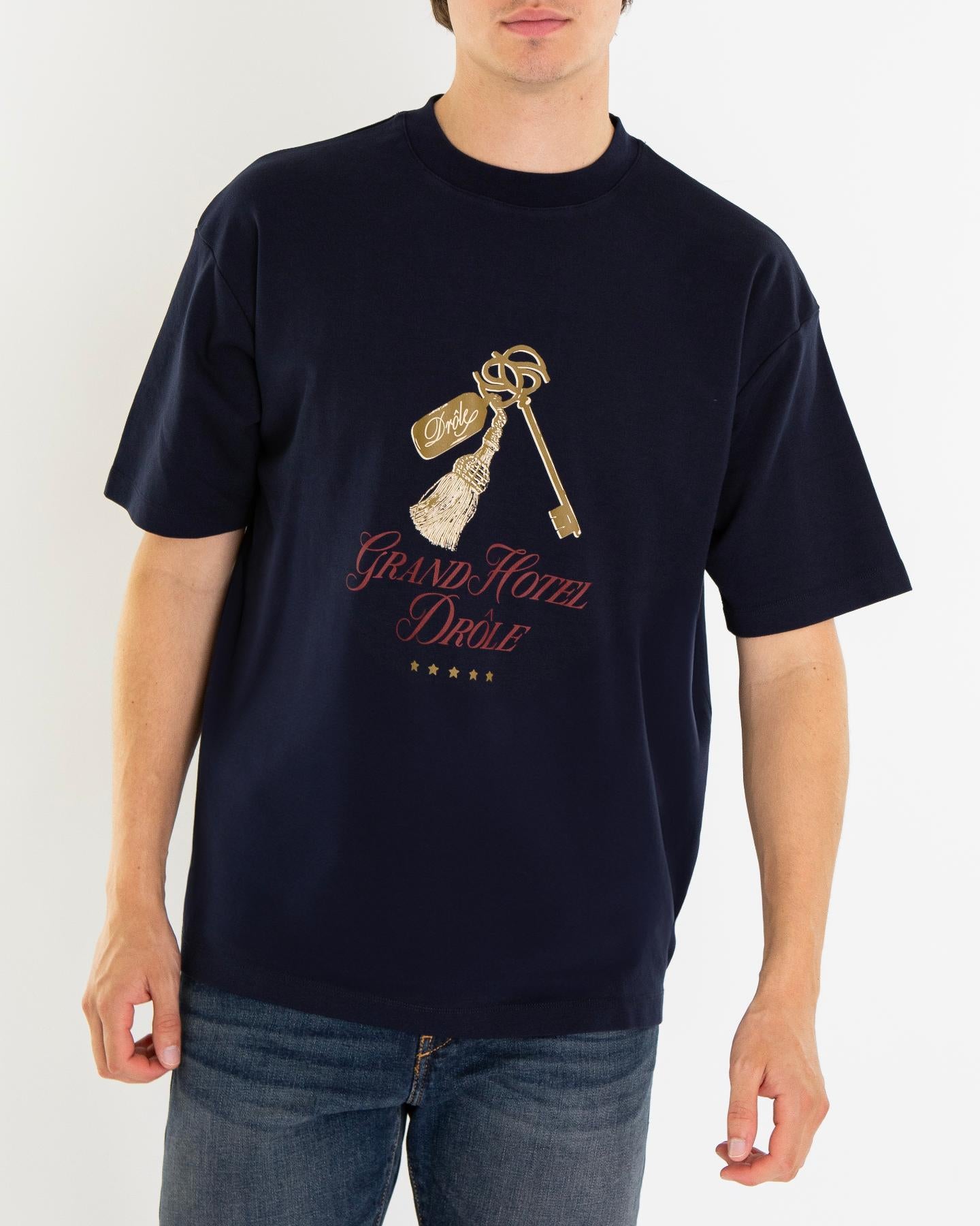 Heren Le Grand Hôtel T-Shirt Blauw