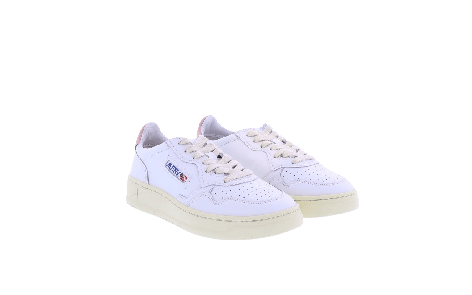 Dames Autry 01 Low wit/roze