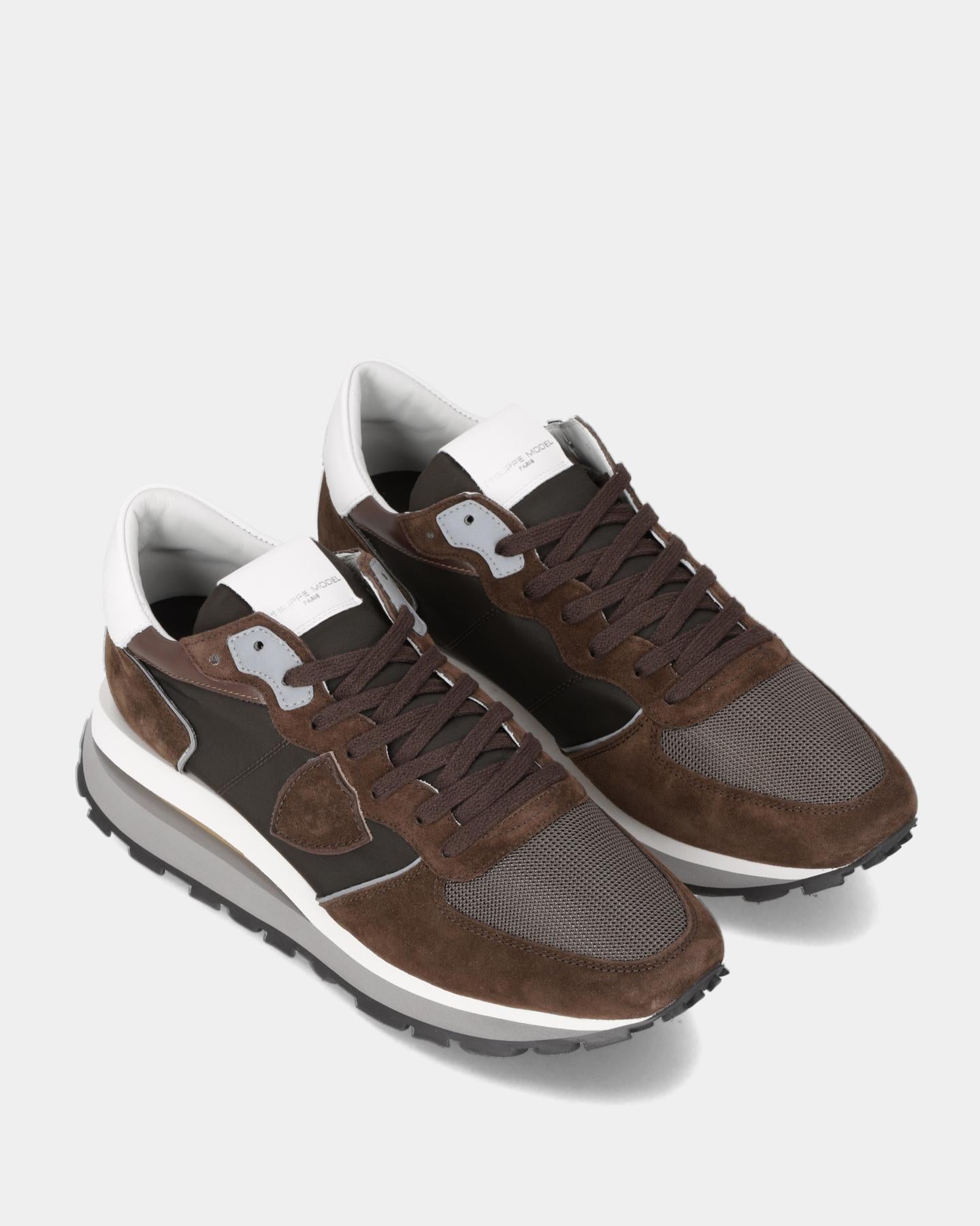Heren Tropez Haute Sneaker Bruin