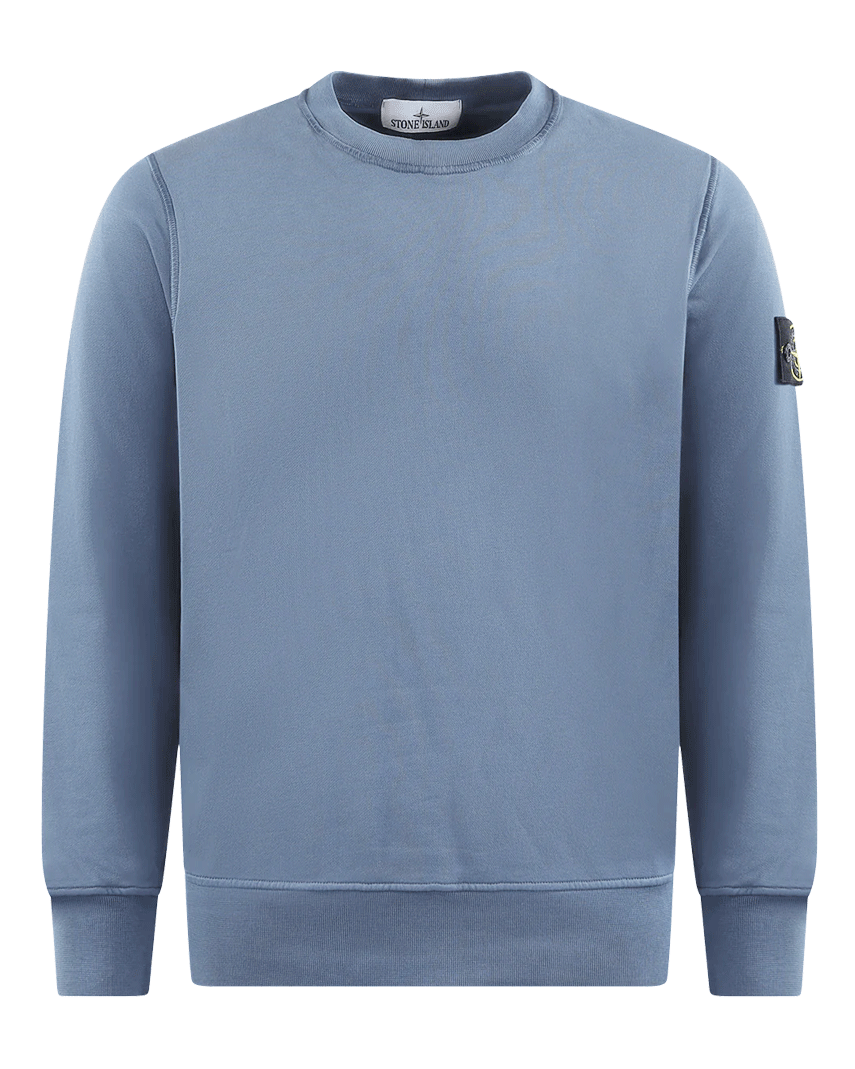 Heren Logo-Patch Sweater Blauw