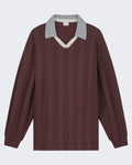 Herren Gestrickte Football Jersey Braun