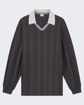 Herren Gestrickte Football Jersey Grau — huidige kleur