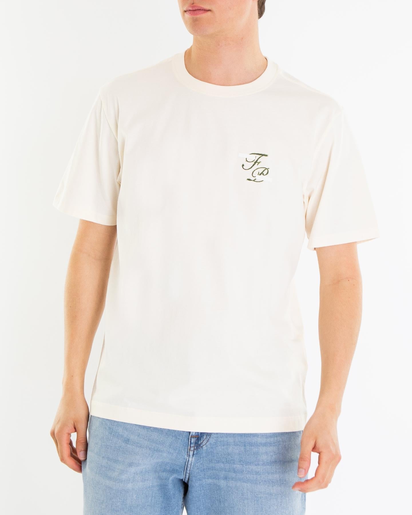 Filling Pieces Heren Topiary T-Shirt Wit - Eleganza.nl