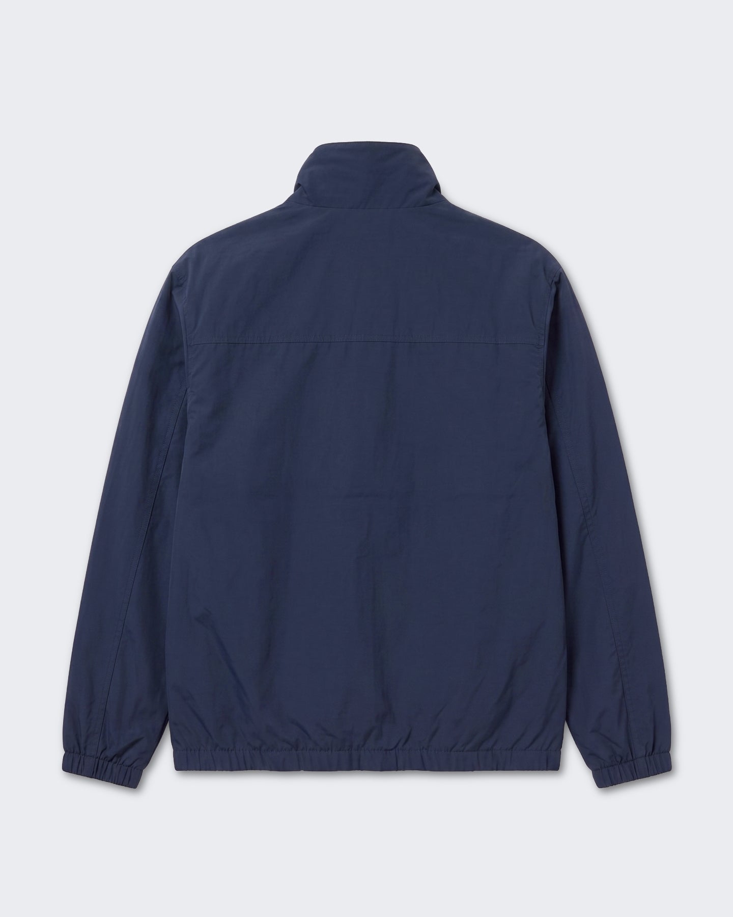 FLÂNEUR Heren Badge track jacket met embleem Blauw - Eleganza.nl