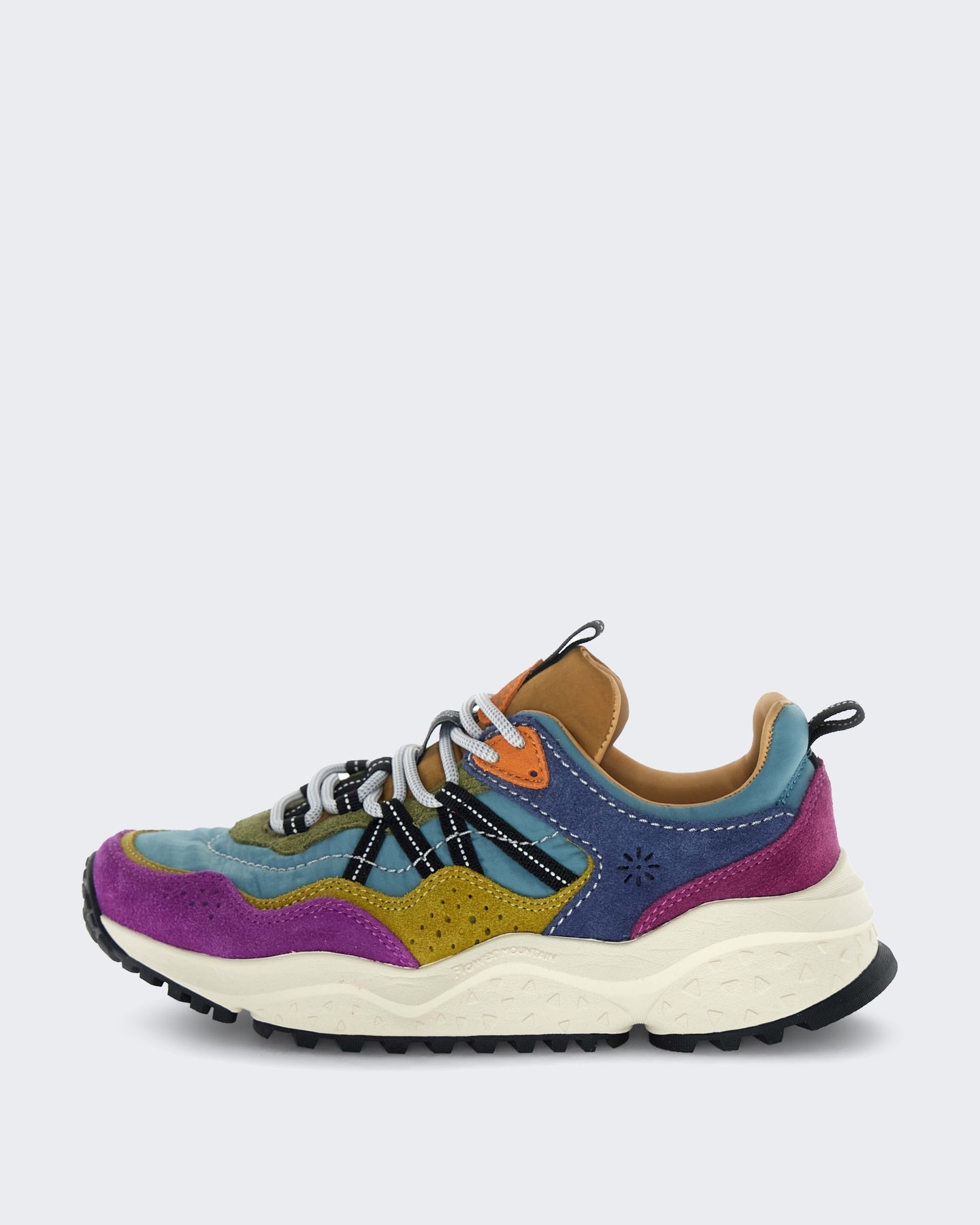 Flower Mountain Dames Lichtgewicht sneaker met kleuraccenten Roze - Eleganza.nl