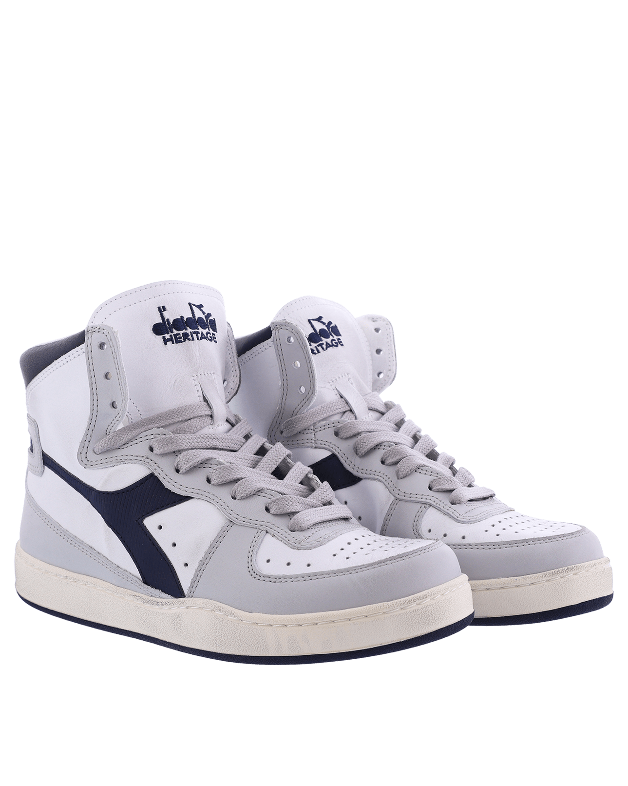 Dames Mi Basket Used Wit/Grijs