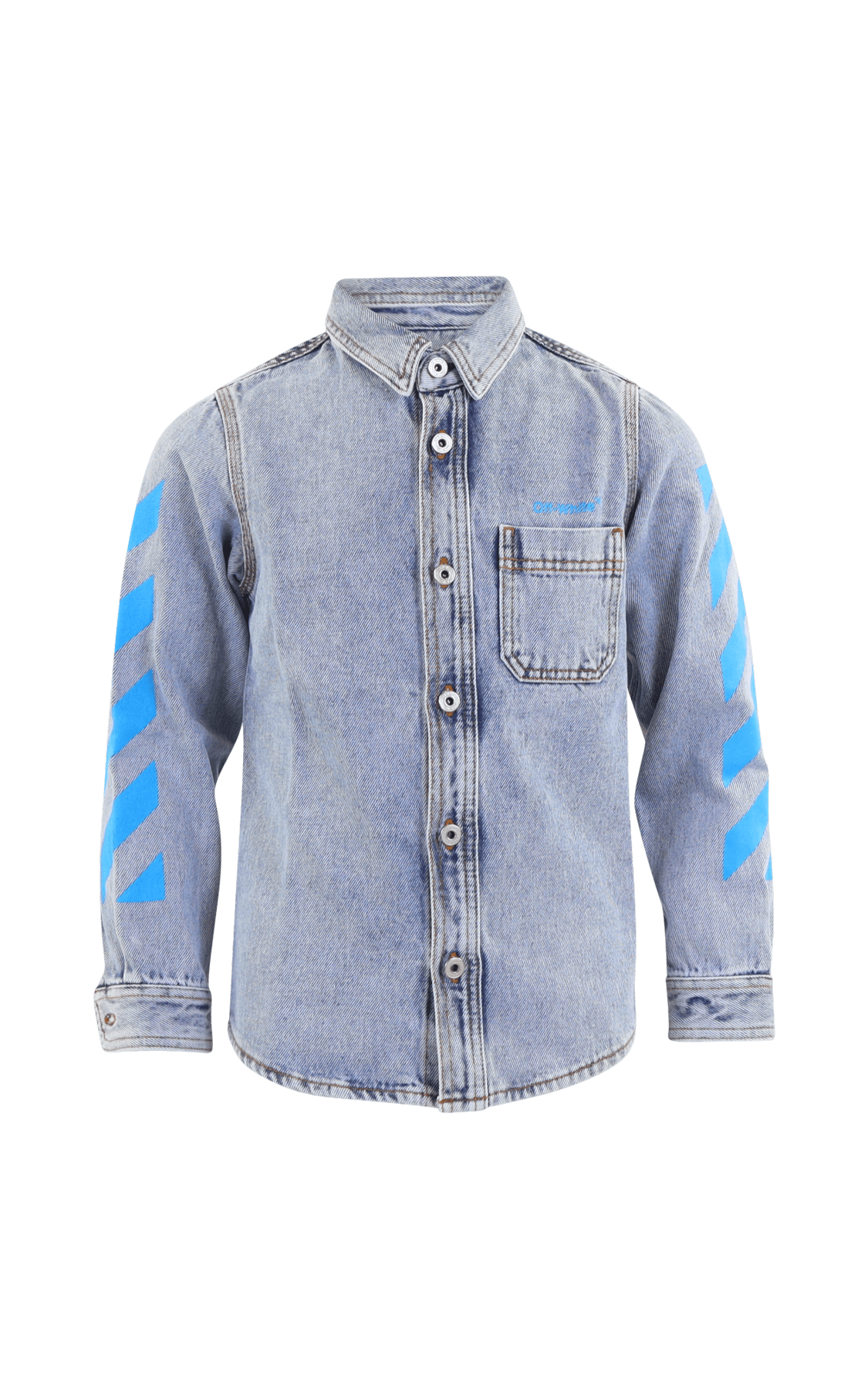 Kids Helvetica Diag Denim Shirt