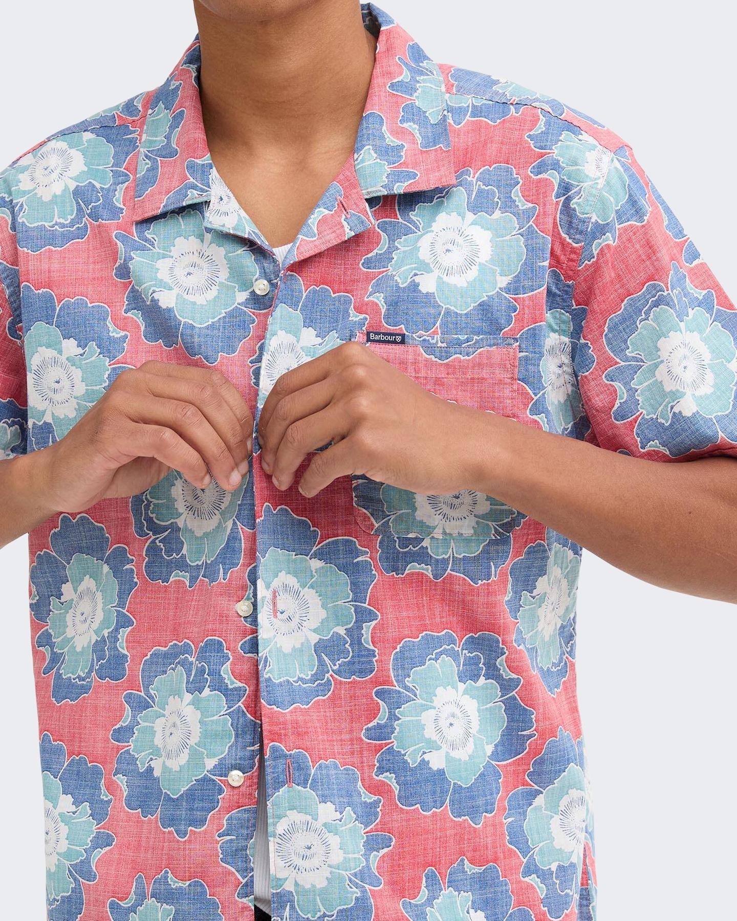 Barbour Heren Hauxley Printed Summer Fit Shi