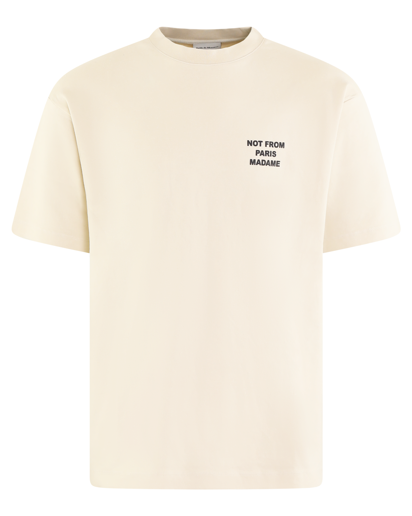 Heren Slogan T-Shirt Beige