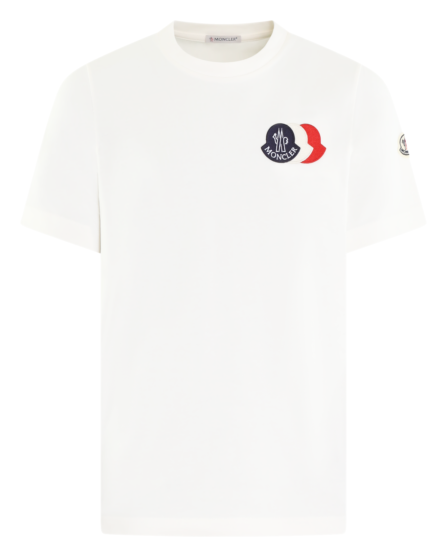 Heren Tricolor Logo T-Shirt Wit