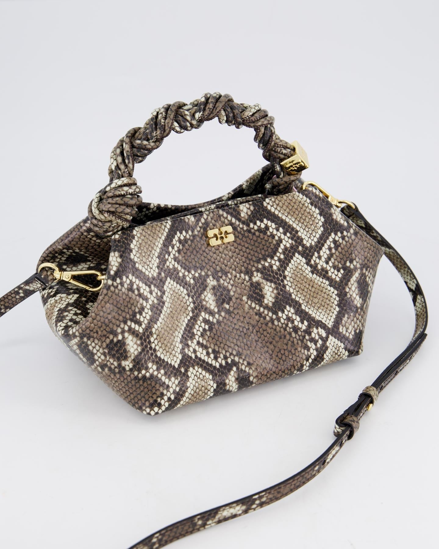 Ganni Dames Bou Bag Small Snake - Eleganza.nl