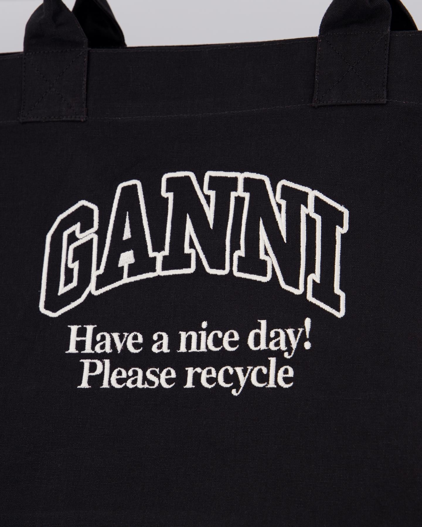Ganni Dames Shopper XXL Contrasted Logo - Eleganza.nl