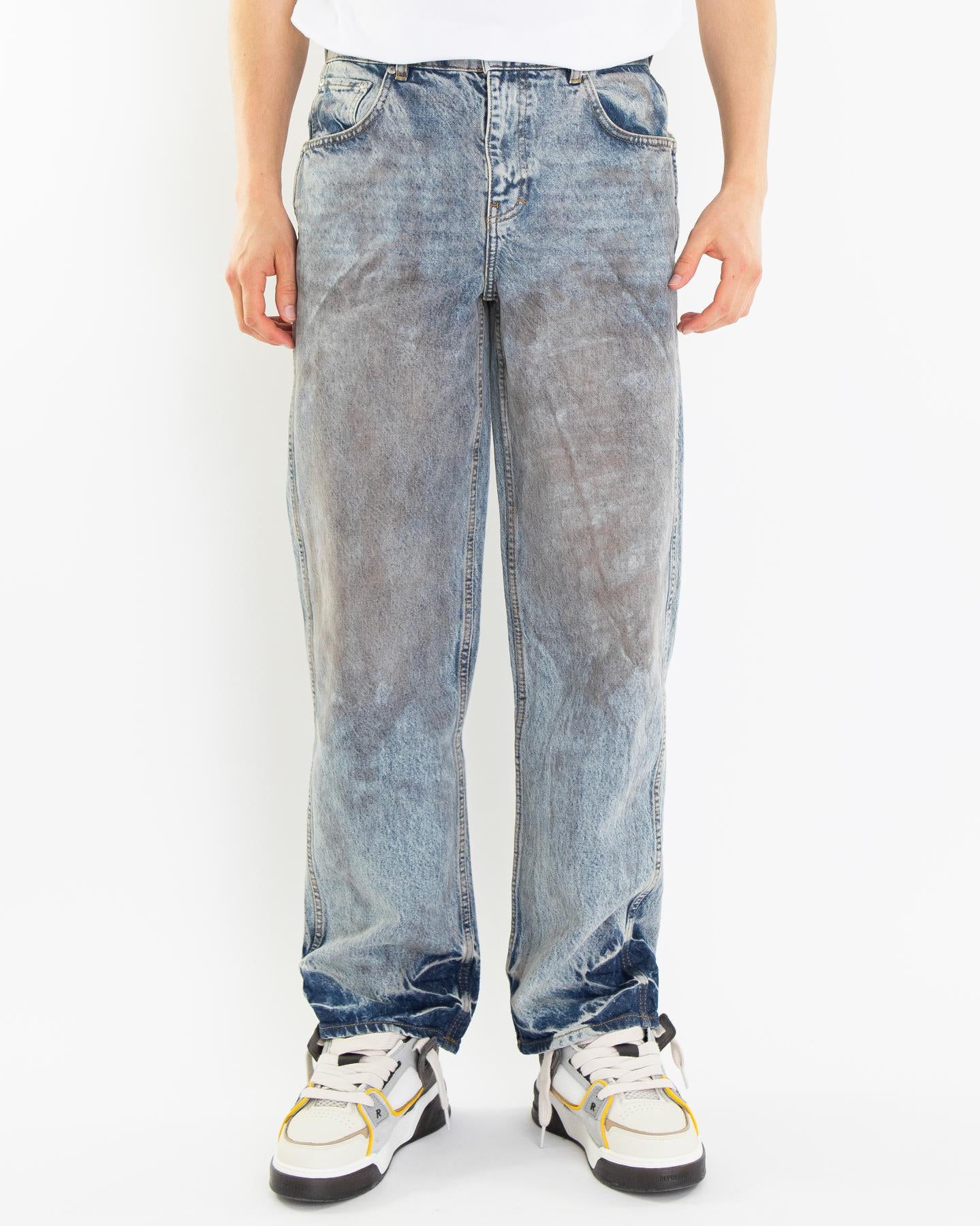 Heren R3 Baggy Denim Blauw