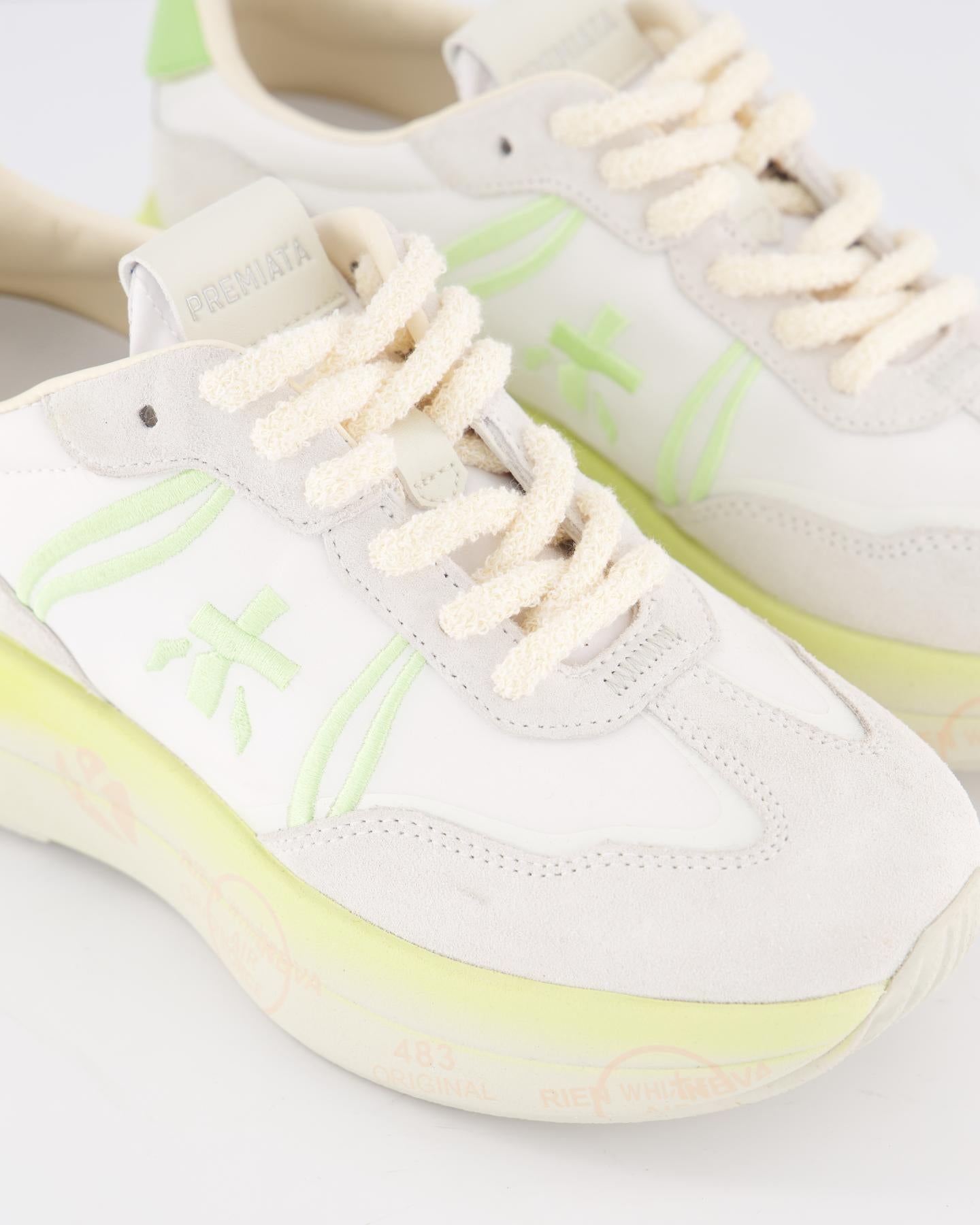 Dames Cassie Sneaker Wit/Lime