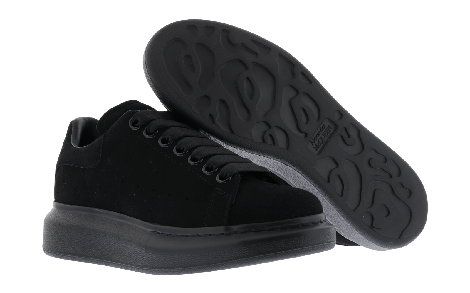 Dames Oversized Sneaker Daim zwart