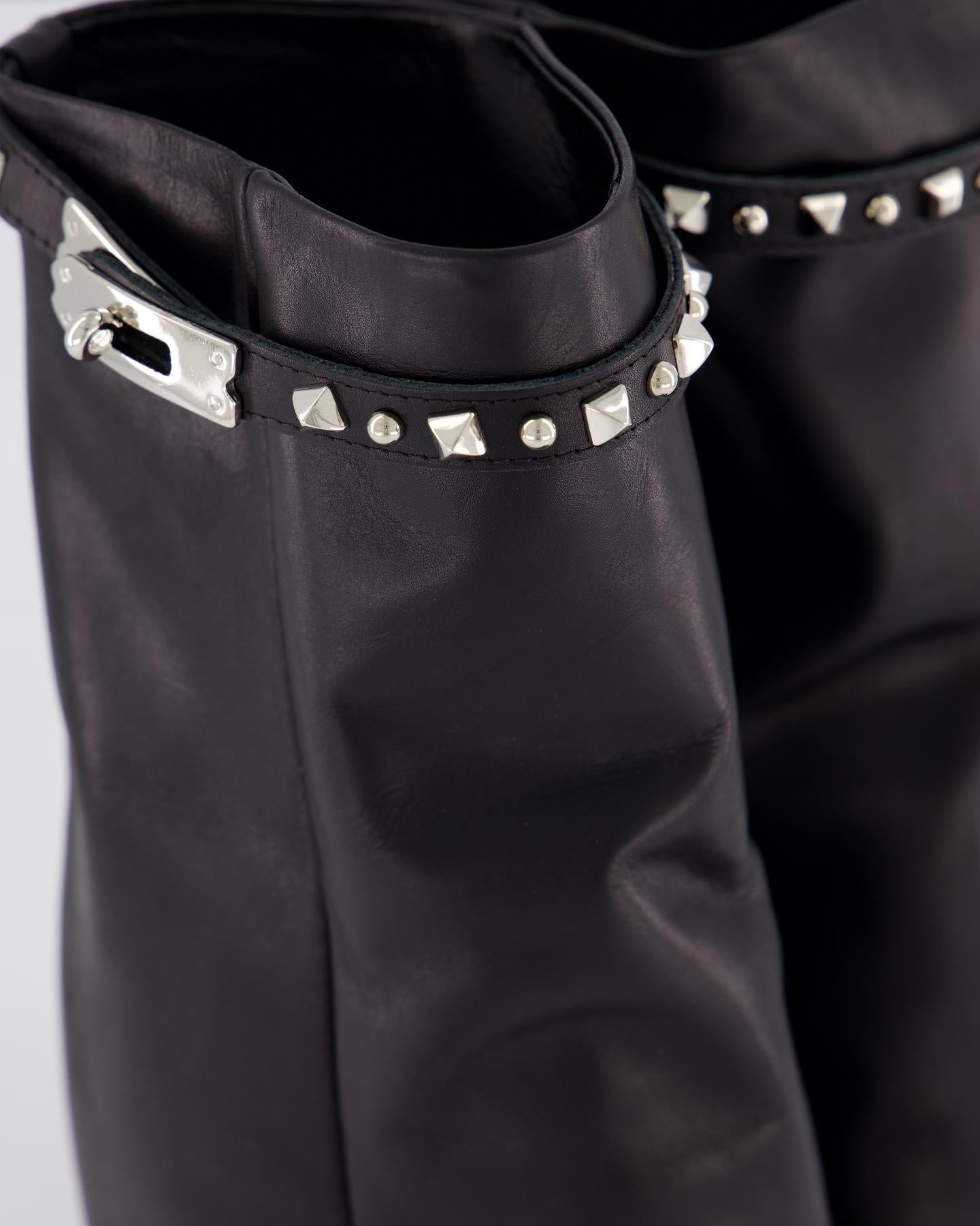 Gibaldi Dames Studded Leather Wedge Boot - Eleganza.nl