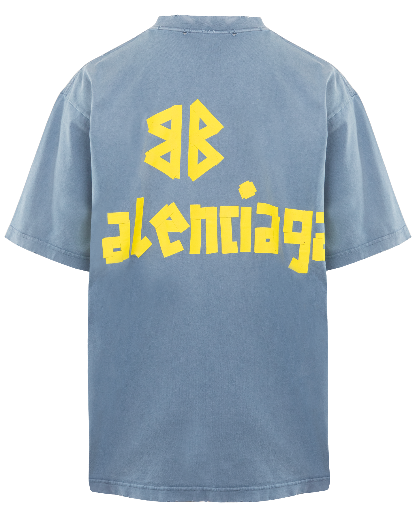 Heren Tape Type T-Shirt Blauw
