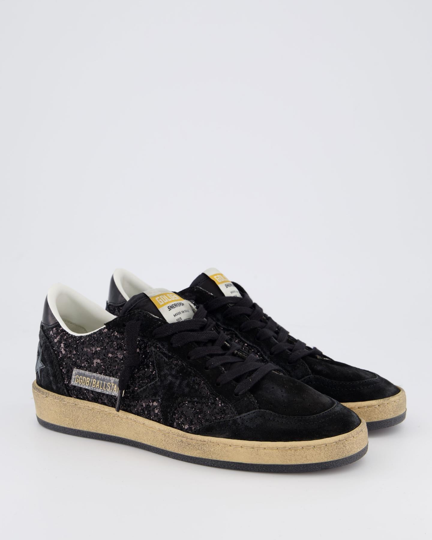 Dames Ballstar Sneaker Zwart/Glitter