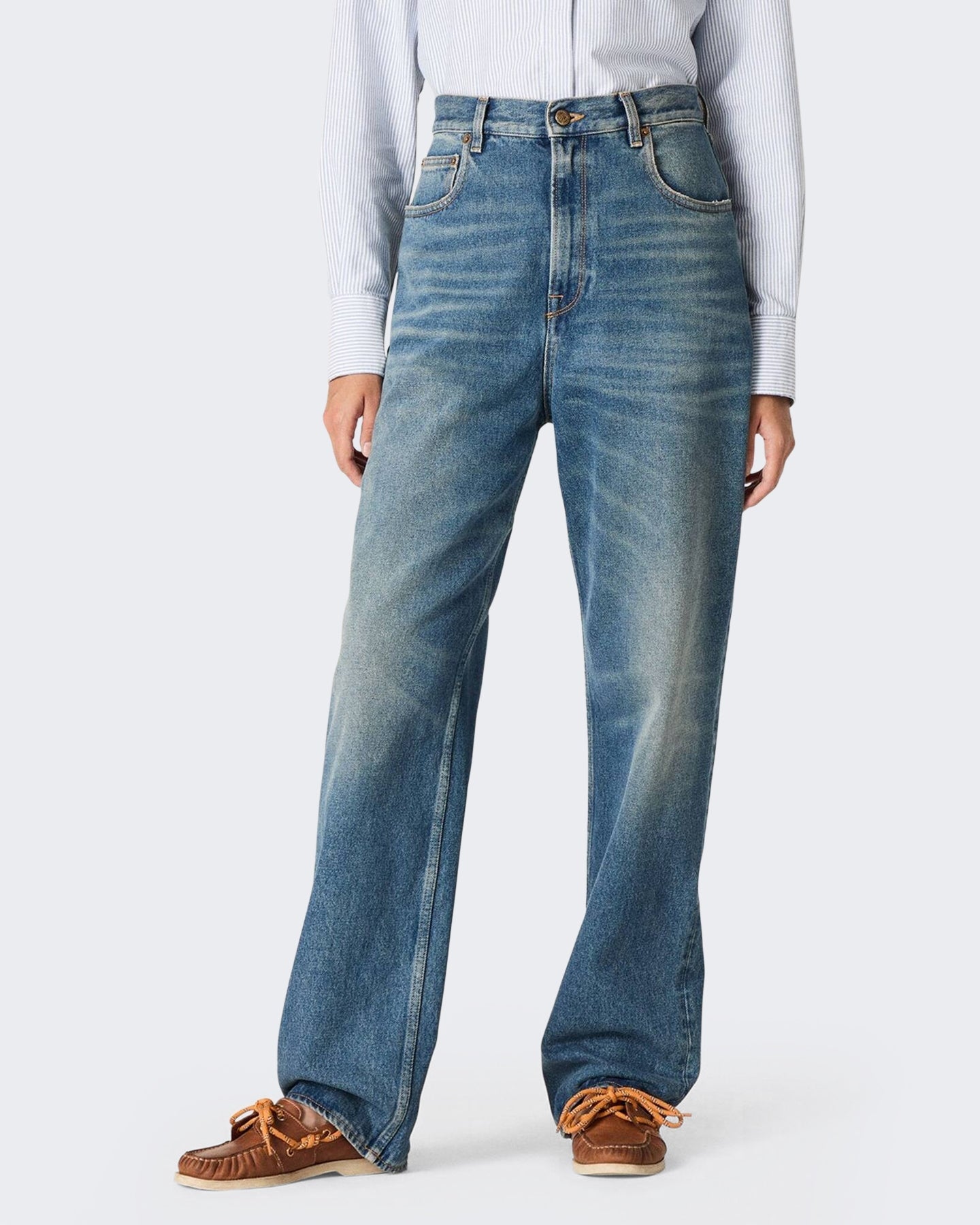 Golden Goose Dames Melody Jeans Blauw - Eleganza.nl