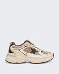 Damen Sneakers mit Vintage-Details Weiß