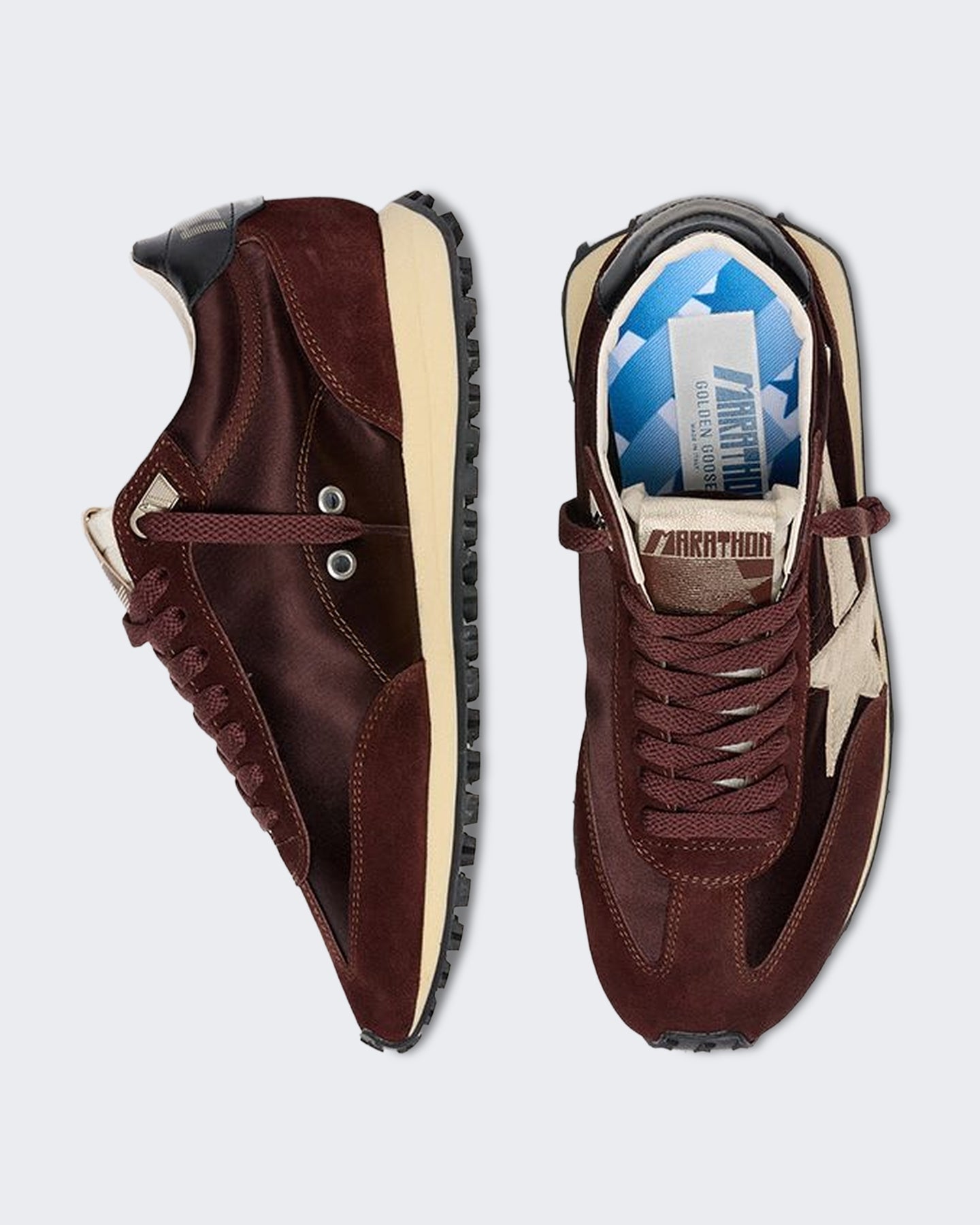 Golden Goose Dames Sneakers met vintage finish Bordeauxrood - Eleganza.nl