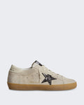 Damen Sneakers mehrfarbiges Leder Creme