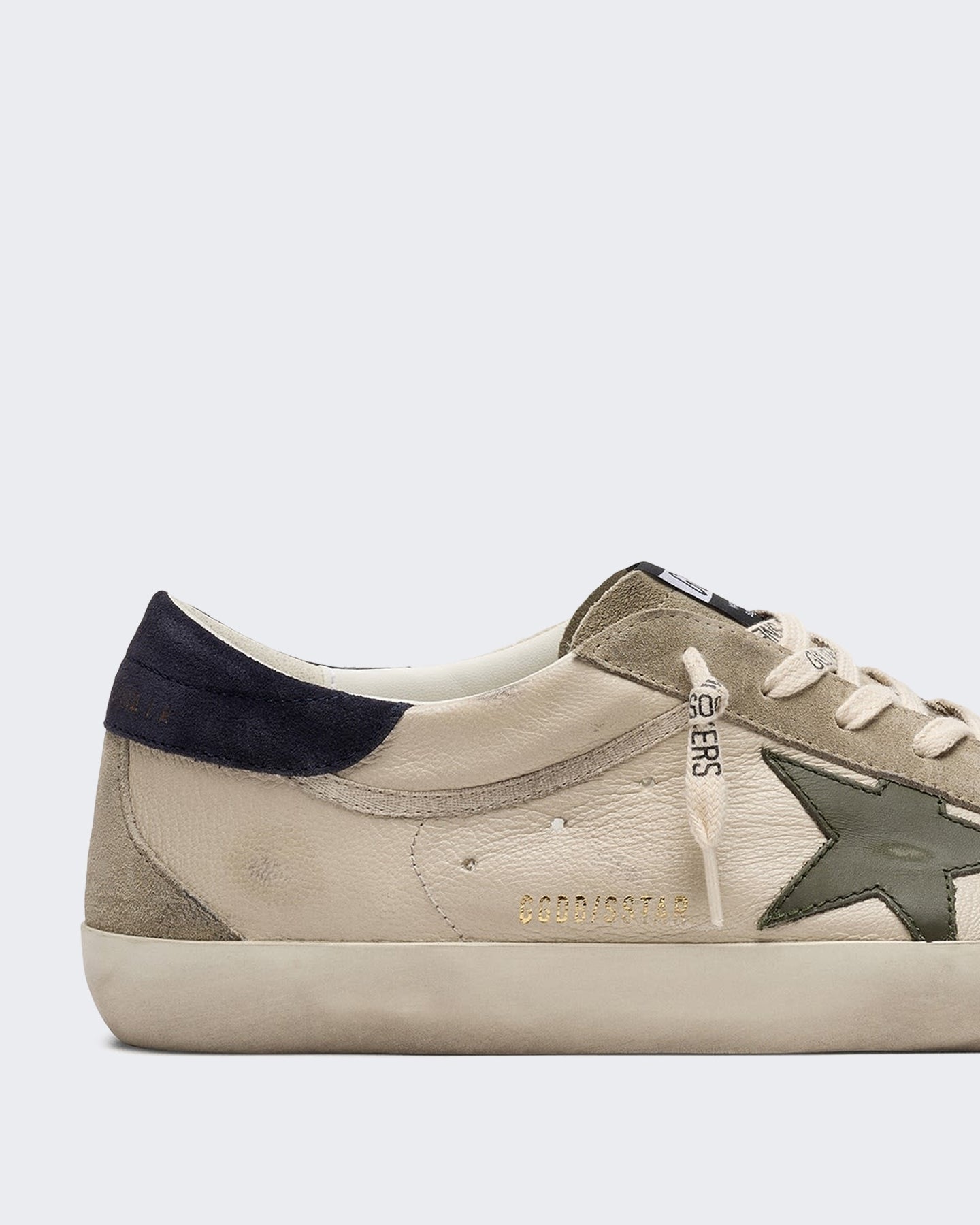 Golden Goose Heren Leren sneaker met vintage afwerking Blauw - Eleganza.nl