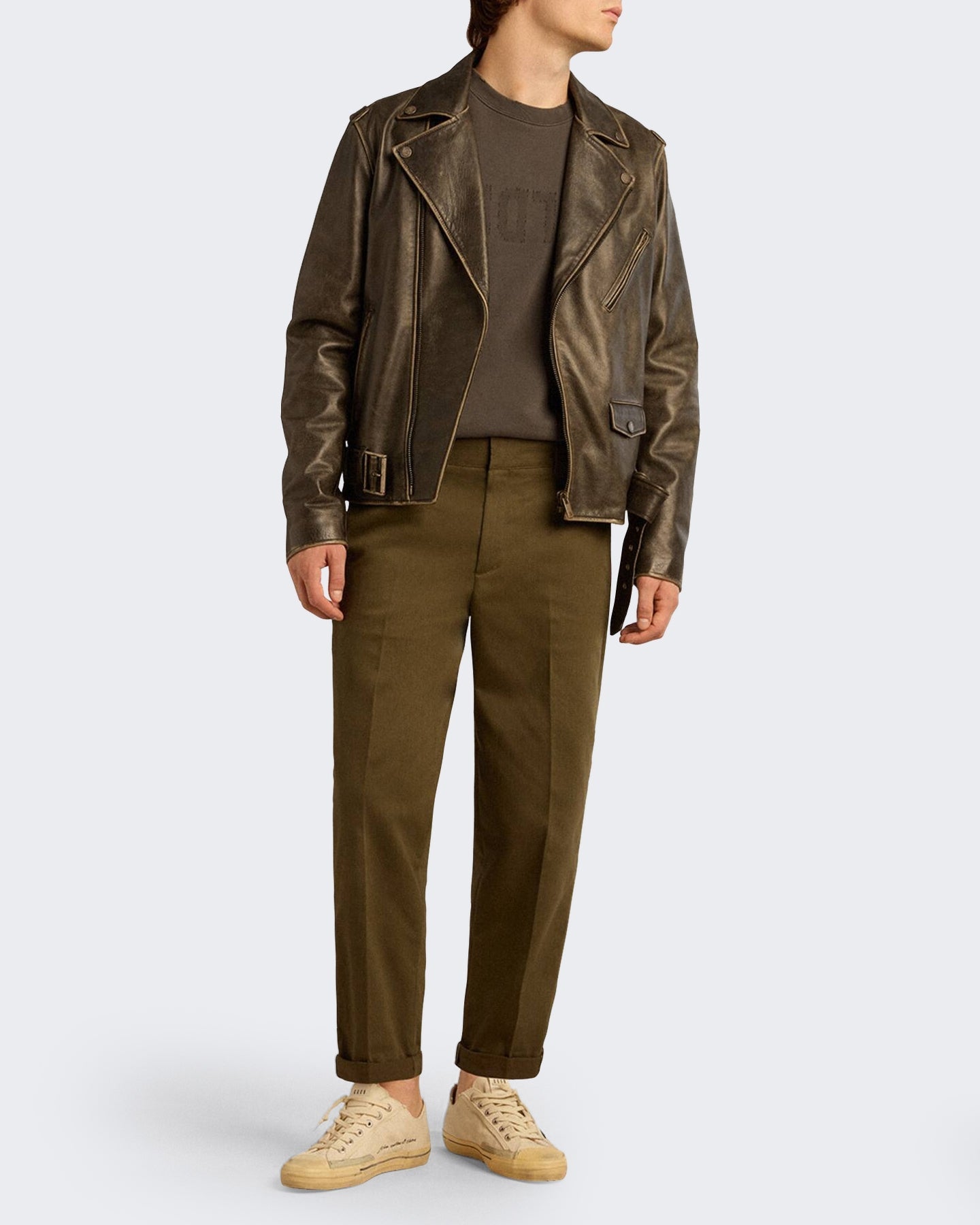Golden Goose Heren Regular Sweatshirt Antraciet - Eleganza.nl