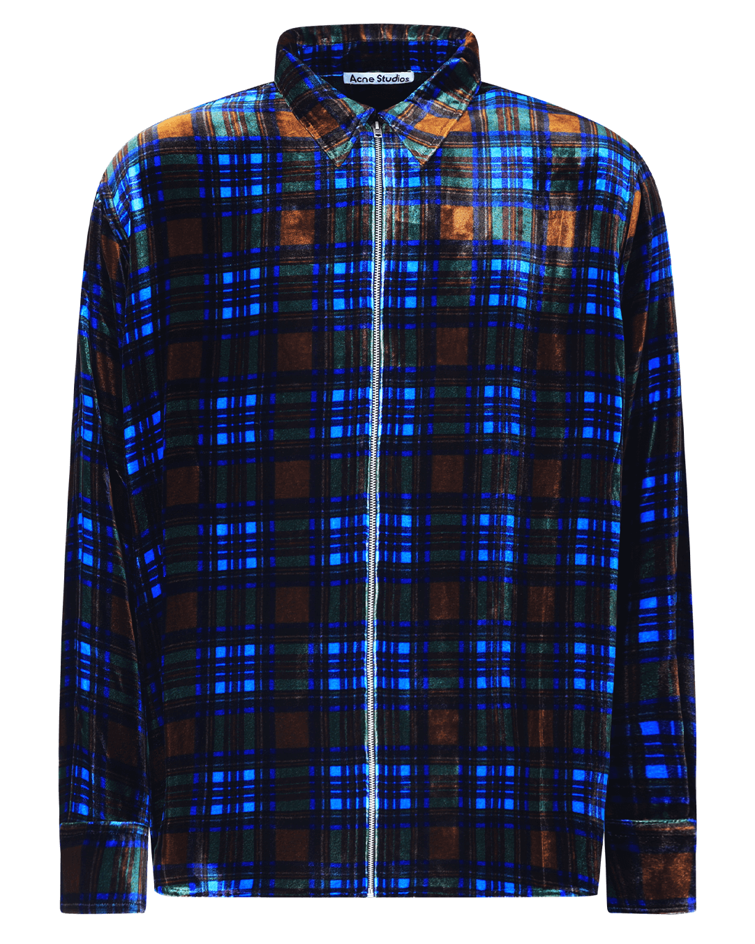 Heren Overshirt Blauw/Bruin