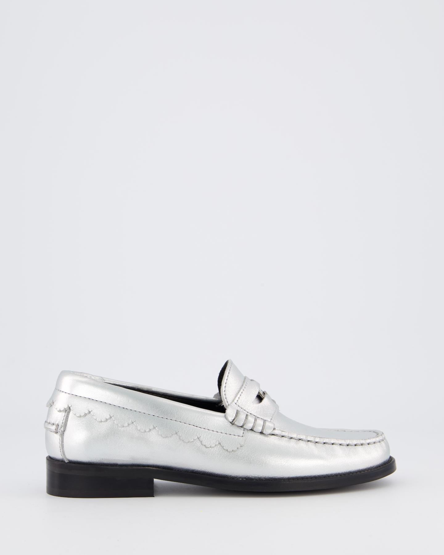 Dames Coin Loafer Metallic/Zilver