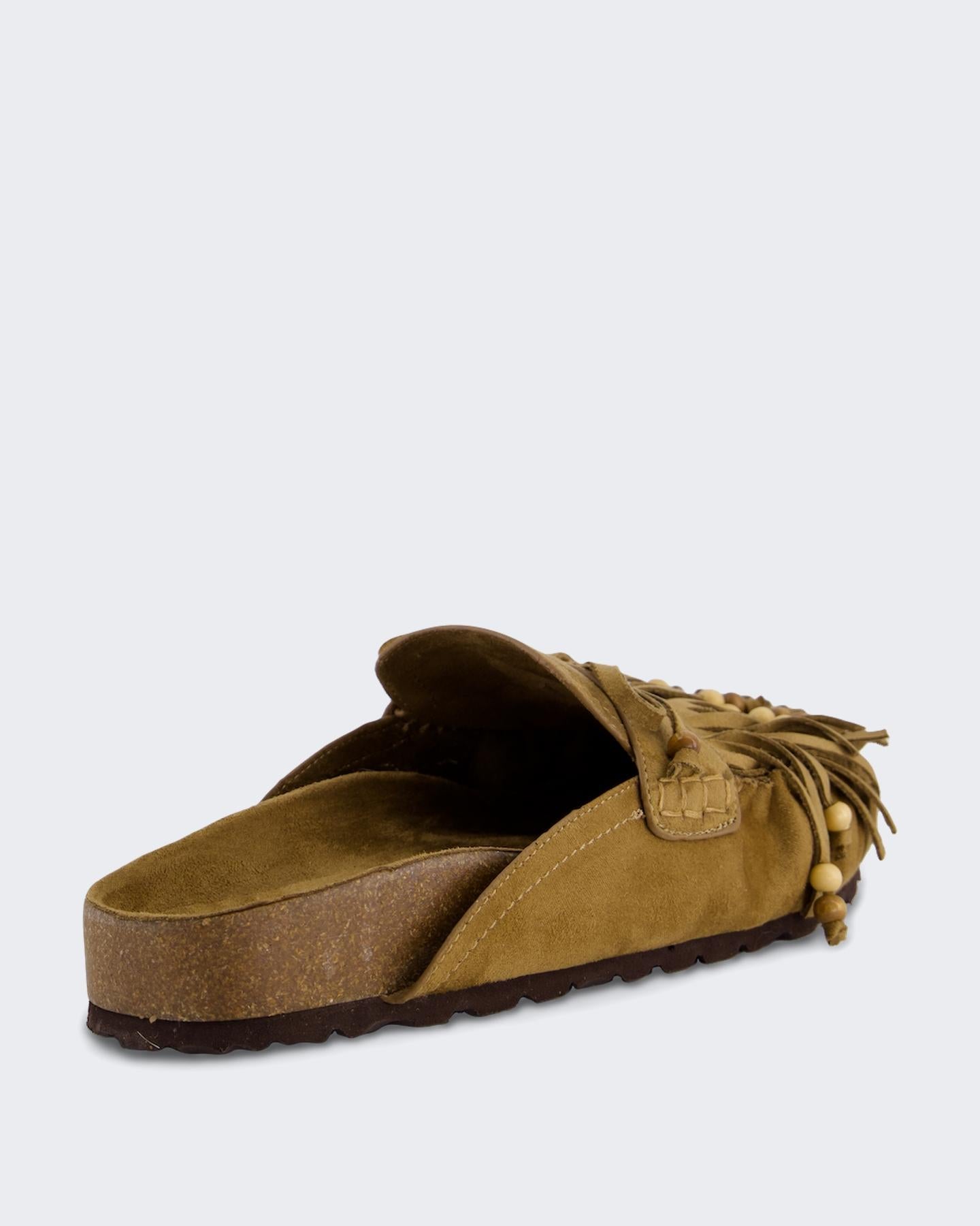 Corina Dames Mule Fringe