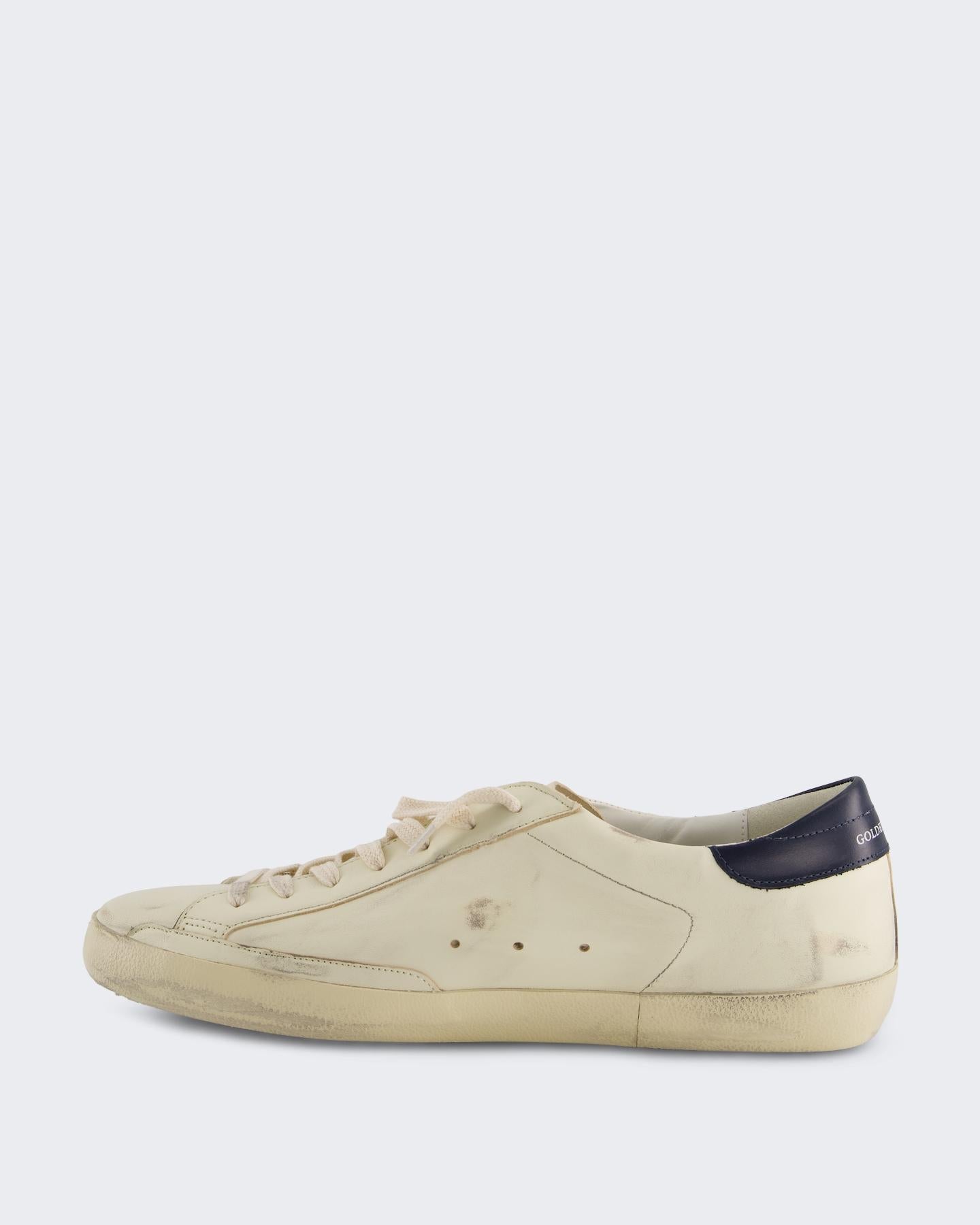 Heren Super-Star Sneaker Wit/Blauw