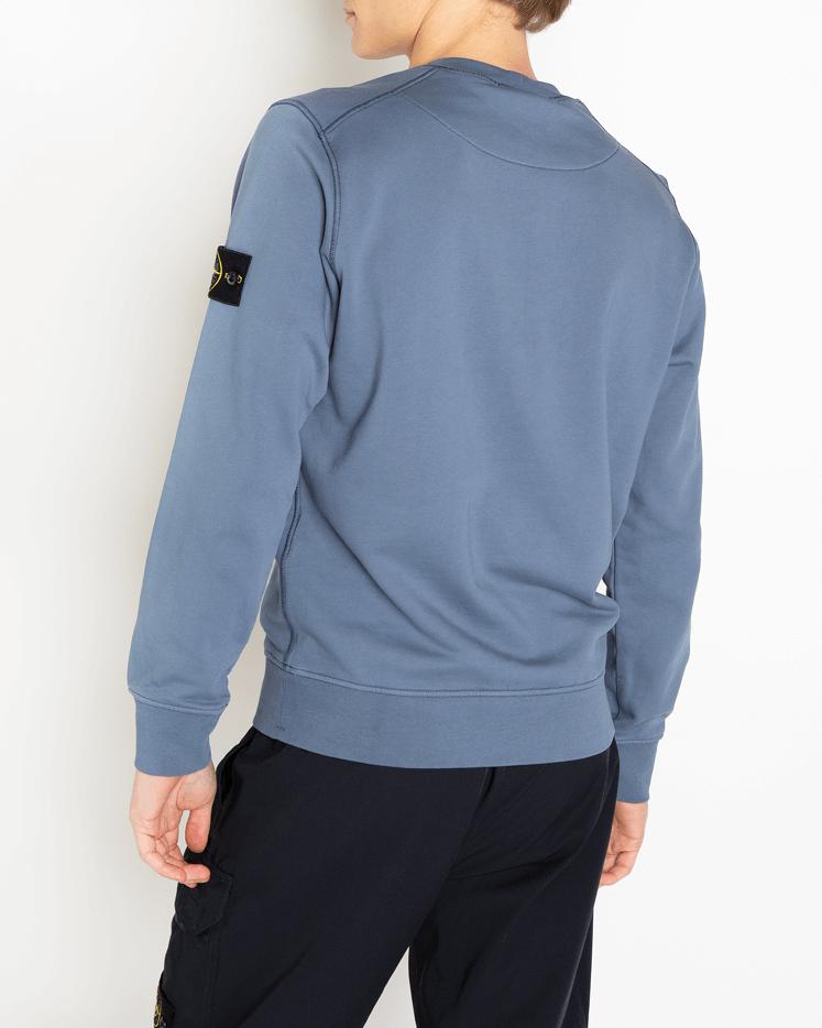 Heren Logo-Patch Sweater Blauw