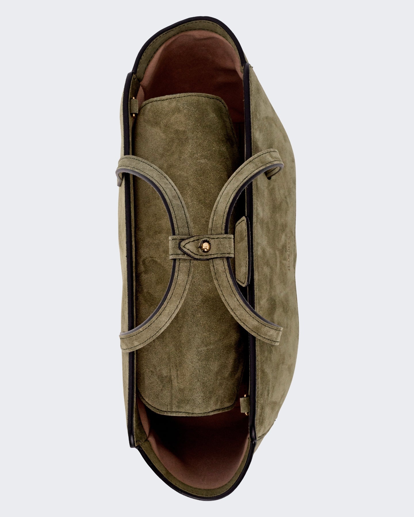 Hidesins Dames Flap M Suede Olive - Eleganza.nl