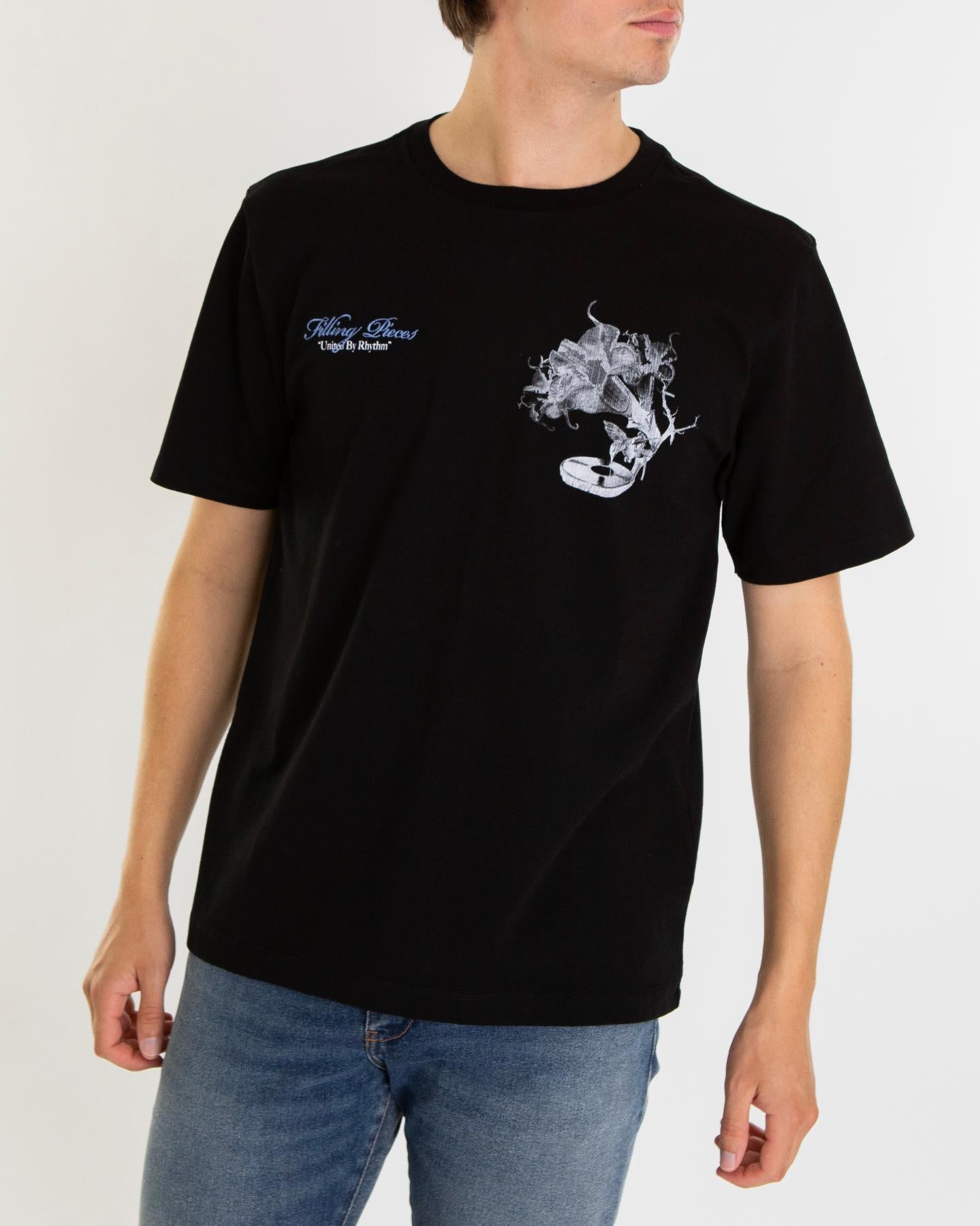 Heren Grammophone T-Shirt Zwart