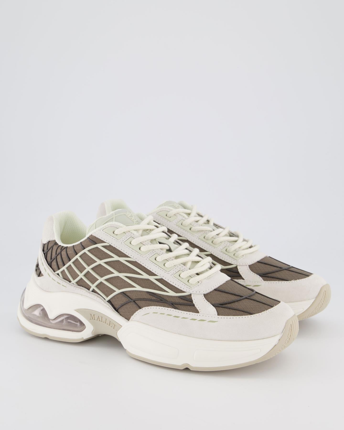 Heren Neptun Dip Sneaker Wit/Beige