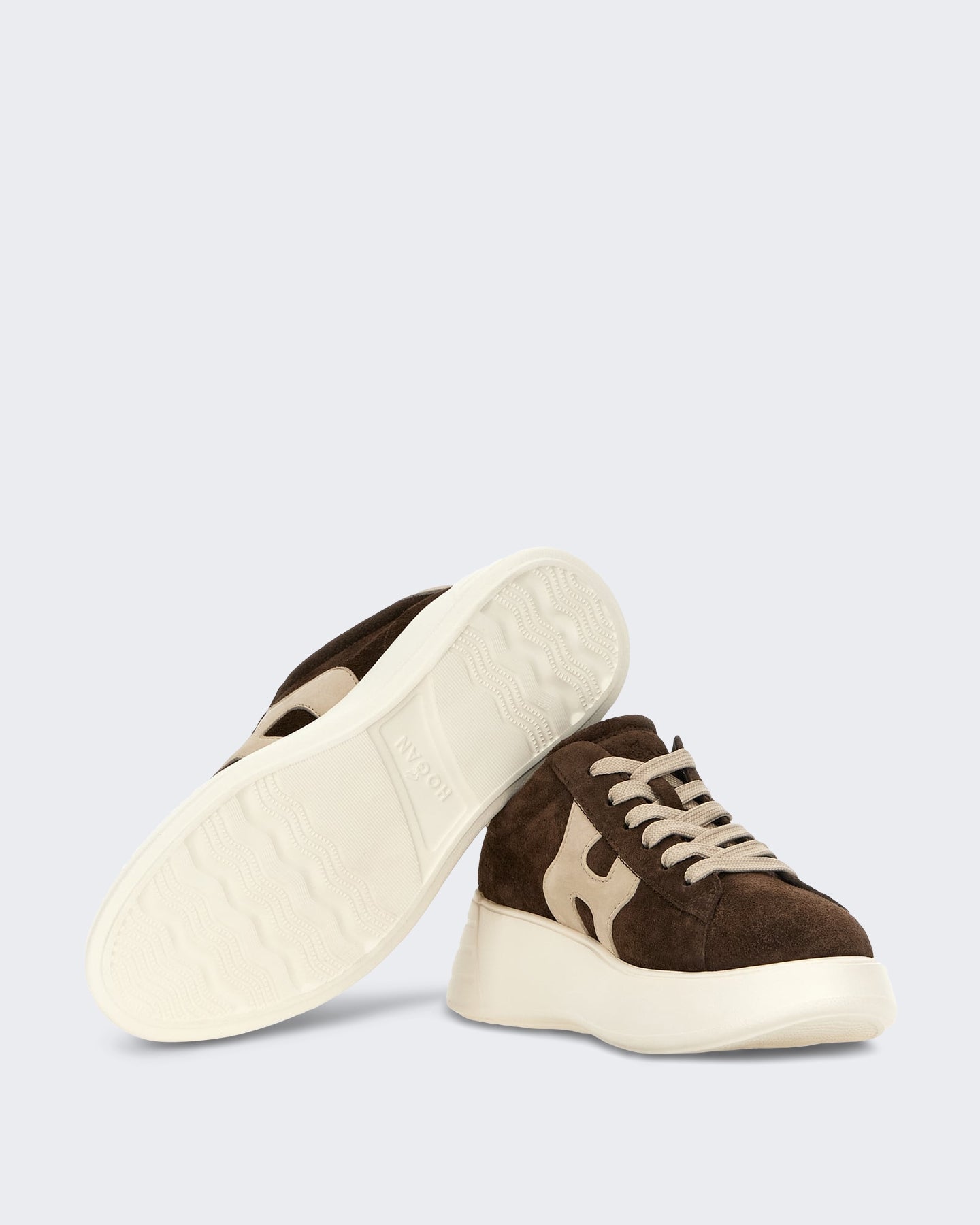Hogan Dames Sneaker - Hogan Rebel H562 Allacciato H-White Wit (2) - Eleganza.nl