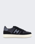 Herren H668 H Banda Sneaker mit Schnürung und H-Band-Detail Blau