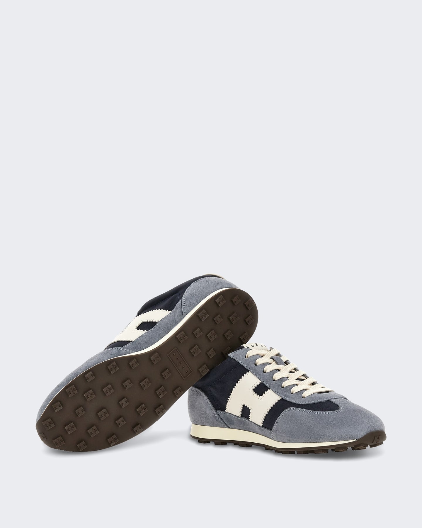 Hogan Heren Veterschoenen sneaker met H-logo Groen - Eleganza.nl