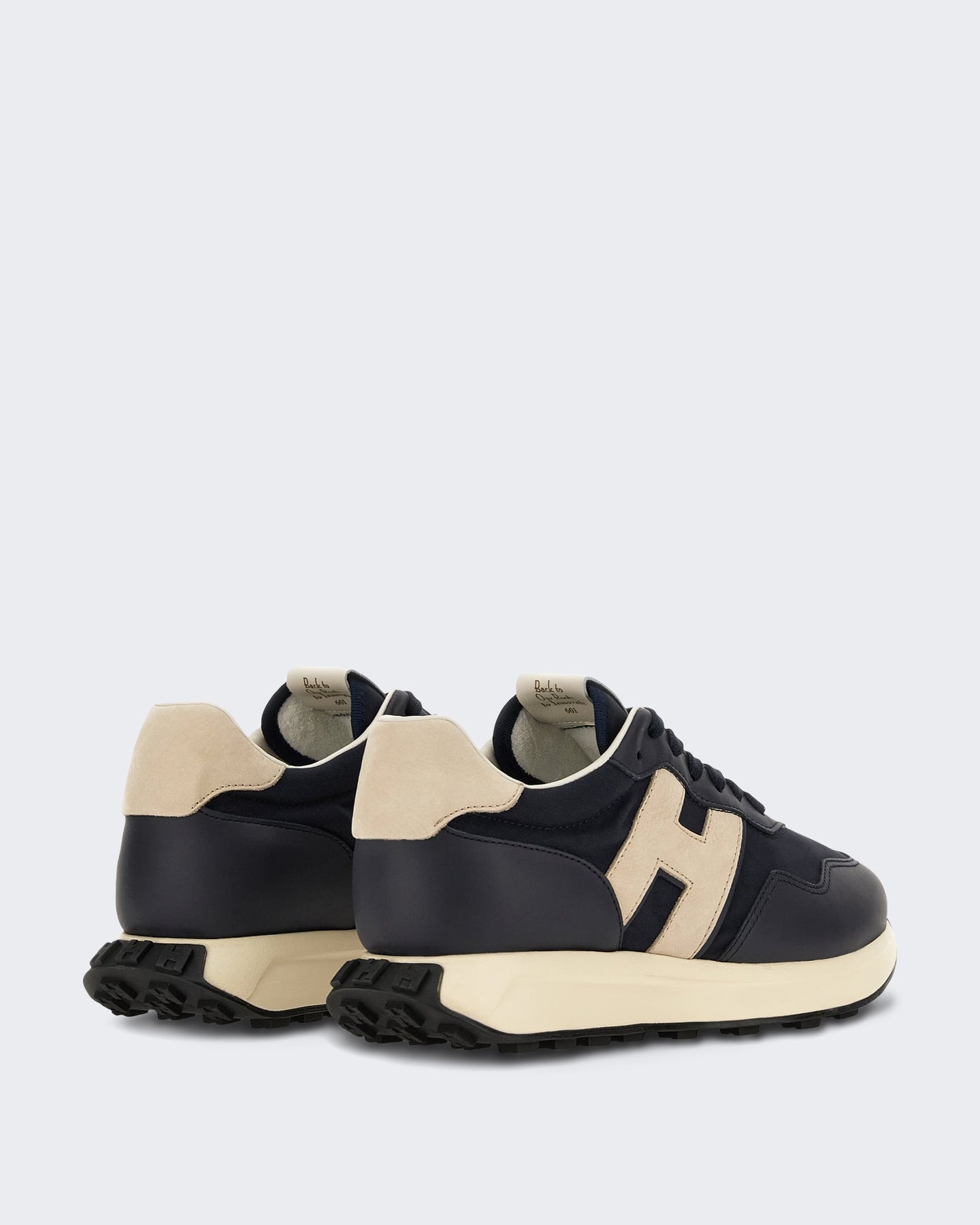 Hogan Heren Veterschoenen sneaker met H-patch detail Blauw - Eleganza.nl