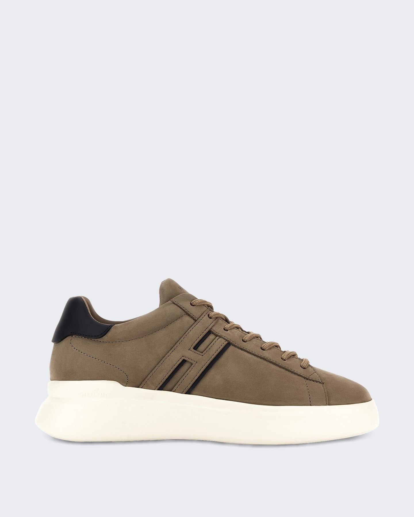 Hogan Heren Veterschoenen sneaker met H-profiel Bruin - Eleganza.nl